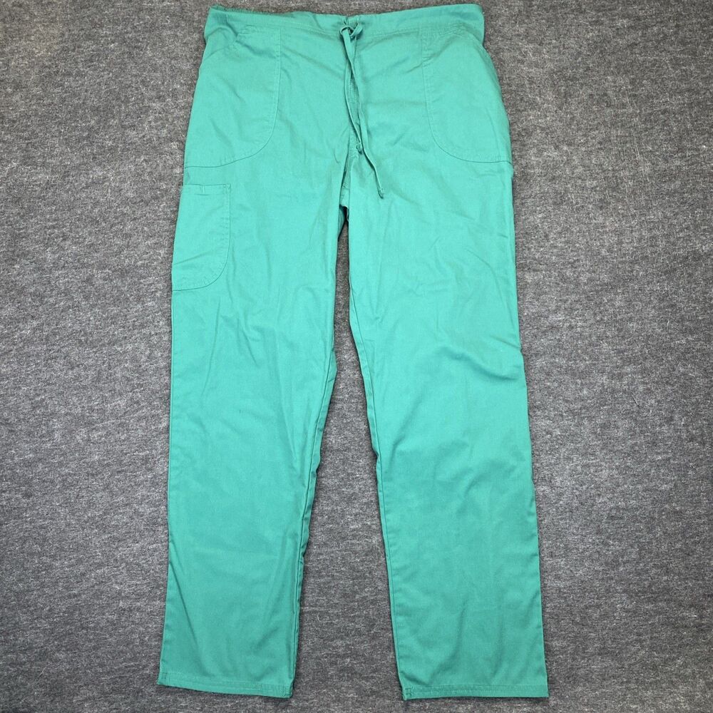 Scrubstar Women’s Medium Teal Green Scrub Pants Drawstring Nursing Medical